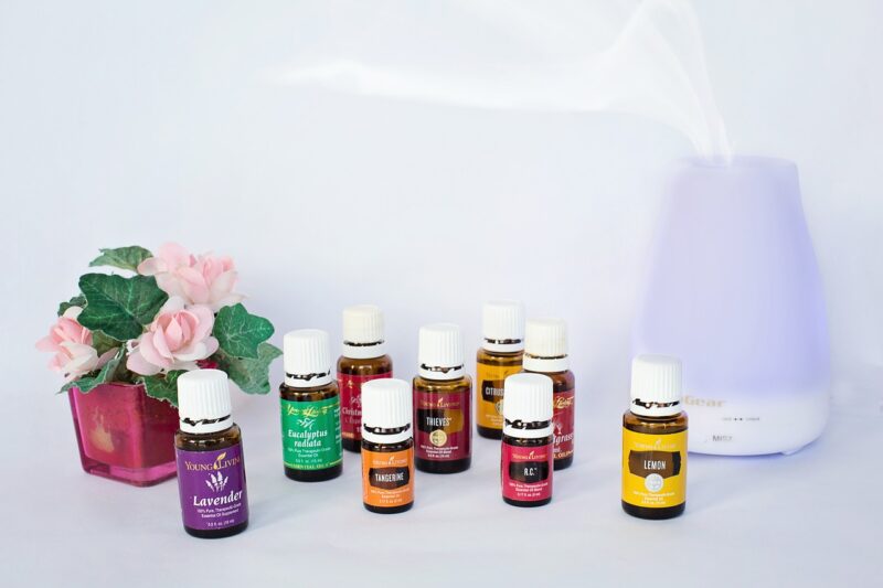 essential oils and diffuser